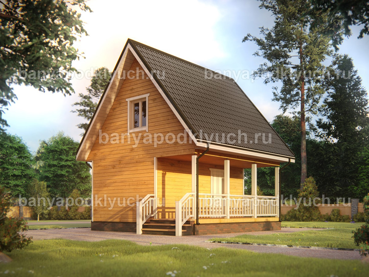 Баня из бруса 6x6 м Баня из бруса 6x6 м